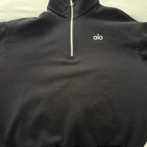 ALO Yoga Women’s Dark Zip-Up Sweater